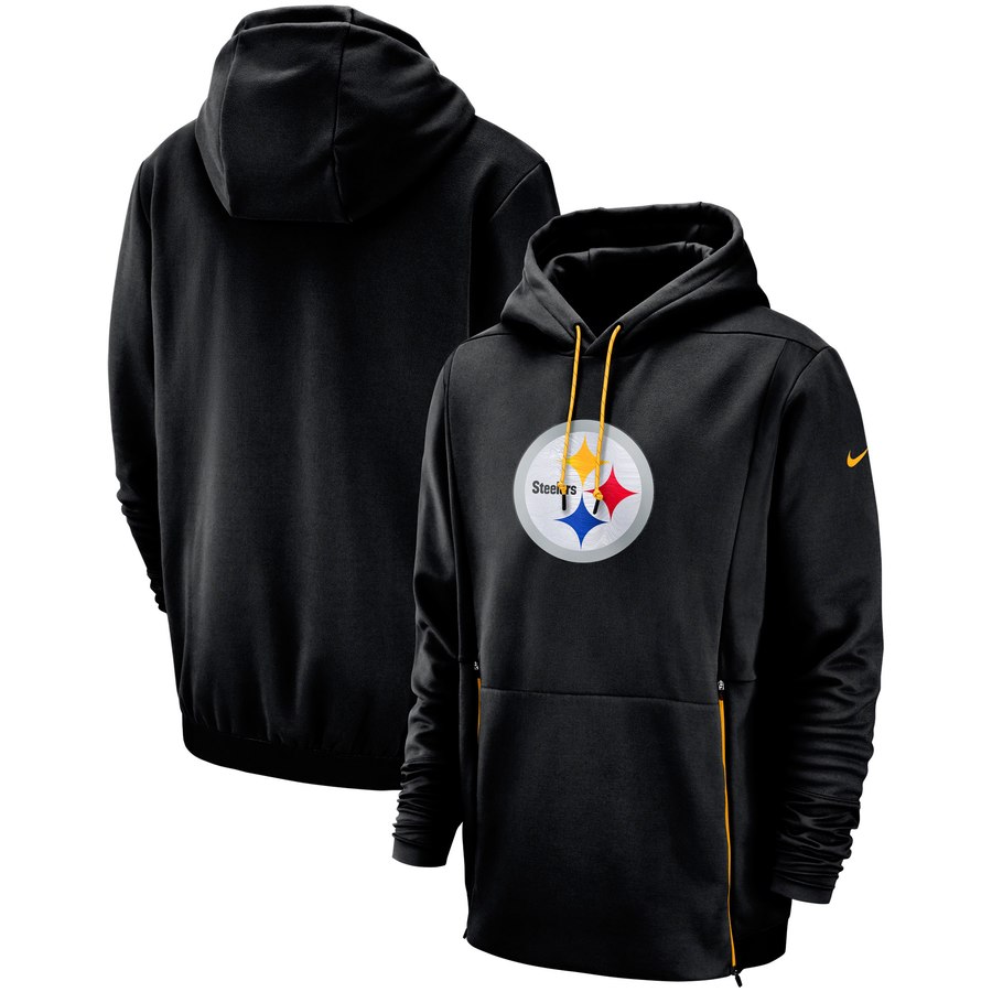 Pittsburgh Steelers Sideline Performance Player Pullover Hoodie Black cheap jerseys for sale - CheapJerseys.Shop
