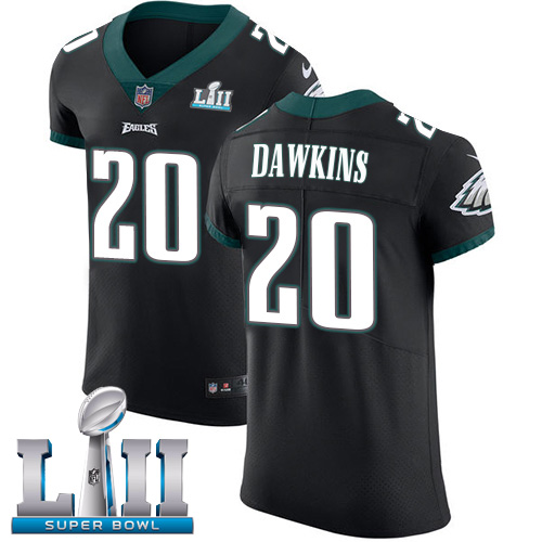 Eagles #20 Brian Dawkins Black Alternate Super Bowl LII Men's Stitched Vapor Untouchable Elite Jersey cheap jerseys for sale - CheapJerseys.Shop