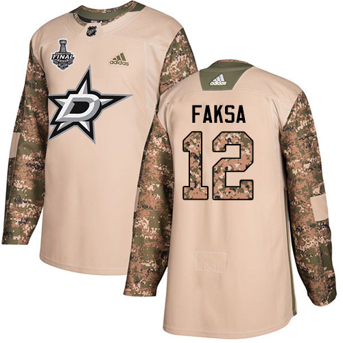 Dallas Stars #12 Radek Faksa Camo Authentic 2017 Veterans Day Youth 2020 Stanley Cup Final Stitched Jersey Youth cheap jerseys for sale - CheapJerseys.Shop