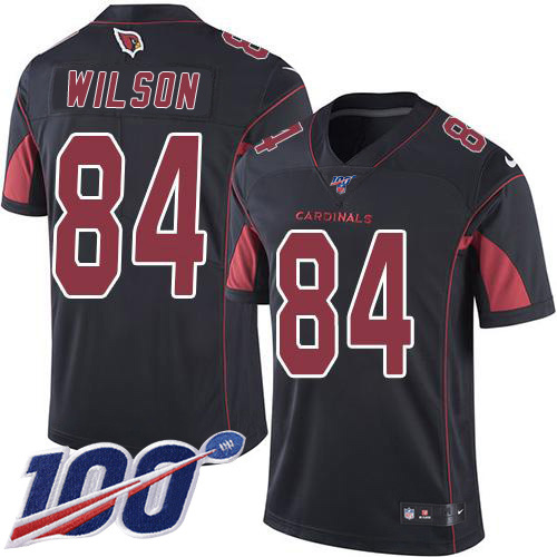 Arizona Cardinals #84 Caleb Wilson Black Men's Stitched Limited Rush 100th Season Jersey Men's cheap jerseys for sale - CheapJerseys.Shop