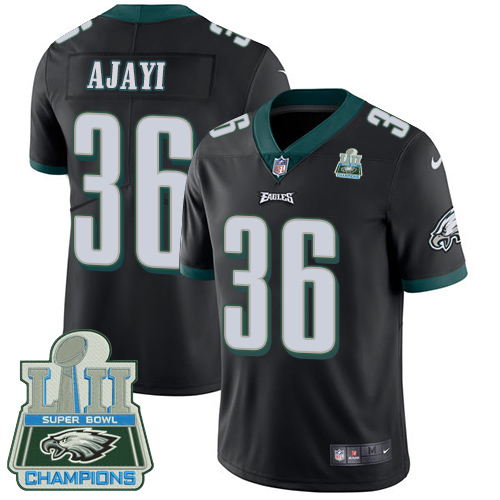 Philadelphia Eagles #36 Jay Ajayi Black Alternate Super Bowl LII Champions Youth Stitched Vapor Untouchable Limited Jersey Youth cheap jerseys for sale - CheapJerseys.Shop