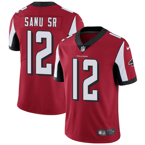 Atlanta Falcons #12 Mohamed Sanu Sr Red Team Color Men's Stitched Vapor Untouchable Limited Jersey Men's cheap jerseys for sale - CheapJerseys.Shop