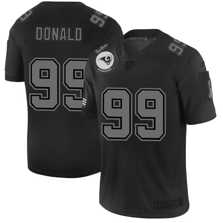 Los Angeles Rams #99 Aaron Donald Men's Black 2019 Salute To Service Limited Stitched Jersey cheap jerseys for sale - CheapJerseys.Shop