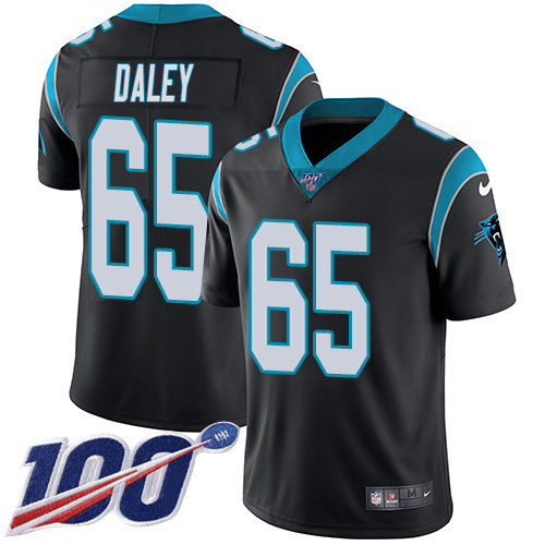 Carolina Panthers #65 Dennis Daley Black Team Color Youth Stitched 100th Season Vapor Untouchable Limited Jersey Youth cheap jerseys for sale - CheapJerseys.Shop