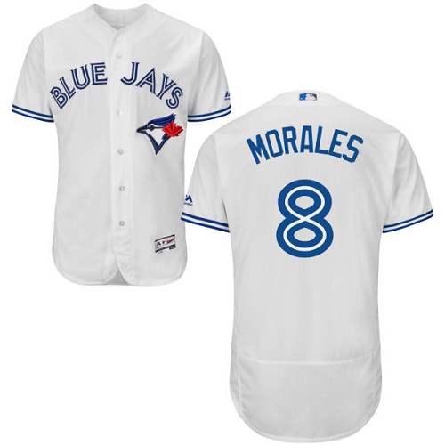 Toronto Blue Jays #8 Kendrys Morales White Flexbase Authentic Collection Stitched Jersey Men's cheap jerseys for sale - CheapJerseys.Shop