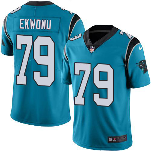 Panthers #79 Ikem Ekwonu Blue Alternate Men's Stitched Vapor Untouchable Limited Jersey cheap jerseys for sale - CheapJerseys.Shop