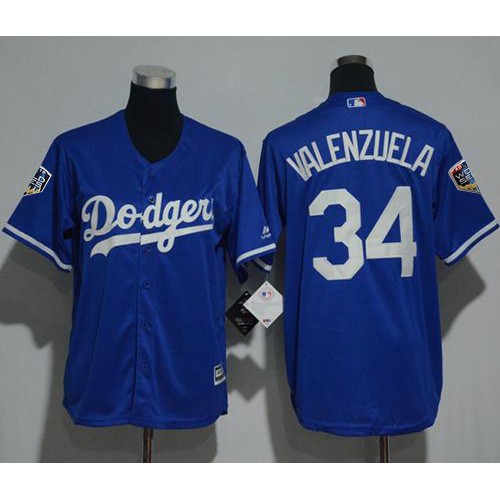 Los Angeles Dodgers #34 Fernando Valenzuela Blue Cool Base 2018 World Series Stitched Youth Jersey Youth cheap jerseys for sale - CheapJerseys.Shop
