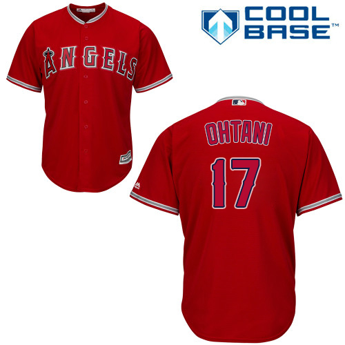 Los Angeles Angels #17 Shohei Ohtani Red Cool Base Stitched Youth Jersey Youth cheap jerseys for sale - CheapJerseys.Shop