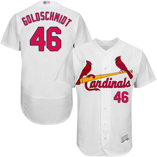 St.Louis Cardinals #46 Paul Goldschmidt White Flexbase Authentic Collection Stitched Jersey Men's cheap jerseys for sale - CheapJerseys.Shop