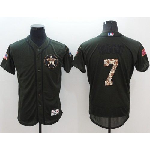 Houston Astros #7 Craig Biggio Green Flexbase Authentic Collection Salute to Service Stitched Jersey Men's cheap jerseys for sale - CheapJerseys.Shop