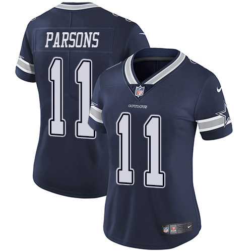 Cowboys #11 Micah Parsons Navy Blue Team Color Women's Stitched Vapor Untouchable Limited Jersey cheap jerseys for sale - CheapJerseys.Shop