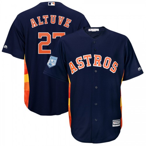 Houston Astros #27 Jose Altuve Navy Blue 2019 Spring Training Cool Base Stitched Jersey Men's cheap jerseys for sale - CheapJerseys.Shop