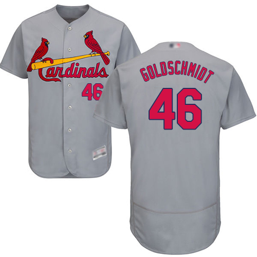 St.Louis Cardinals #46 Paul Goldschmidt Grey Flexbase Authentic Collection Stitched Jersey Men's cheap jerseys for sale - CheapJerseys.Shop
