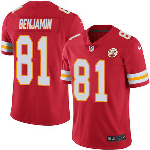 Kansas City Chiefs #81 Kelvin Benjamin Red Team Color Men's Stitched Vapor Untouchable Limited Jersey Men's cheap jerseys for sale - CheapJerseys.Shop