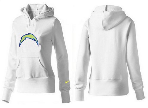 Women's Los Angeles Chargers Logo Pullover Hoodie White cheap jerseys for sale - CheapJerseys.Shop