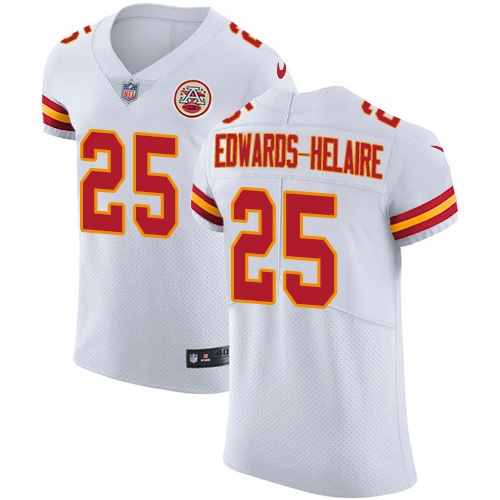 Chiefs #25 Clyde Edwards-Helaire White Men's Stitched New Elite Jersey cheap jerseys for sale - CheapJerseys.Shop