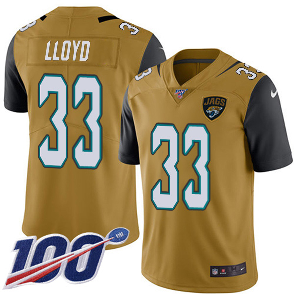 Jaguars #33 Devin Lloyd Gold Youth Stitched Limited Rush 100th Season Jersey cheap jerseys for sale - CheapJerseys.Shop