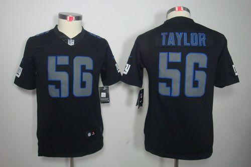 Giants #56 Lawrence Taylor Black Impact Youth Stitched Limited Jersey cheap jerseys for sale - CheapJerseys.Shop