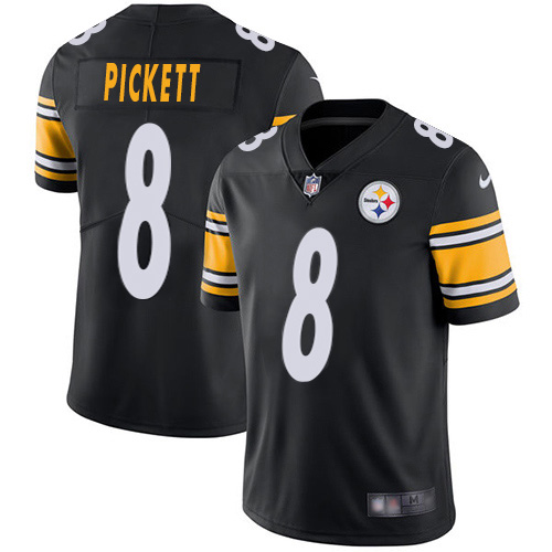 Steelers #8 Kenny Pickett Black Team Color Youth Stitched Vapor Untouchable Limited Jersey cheap jerseys for sale - CheapJerseys.Shop