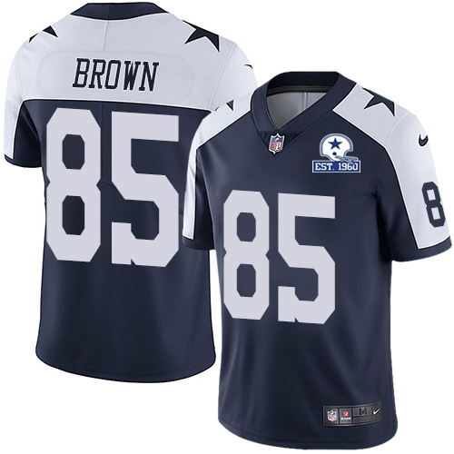 Dallas Cowboys #85 Noah Brown Navy Blue Thanksgiving Men's Stitched With Established In 1960 Patch Vapor Untouchable Limited Throwback Jersey Men' cheap jerseys for sale - CheapJerseys.Shop