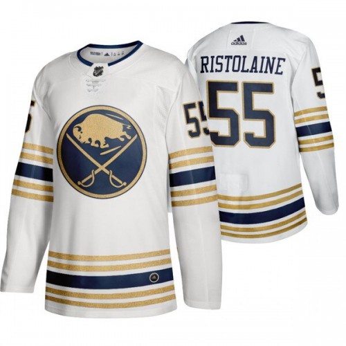 Buffalo Buffalo Sabres #55 Rasmus Ristolainen White 50th Anniversary Third 2019-20 Jersey Men's cheap jerseys for sale - CheapJerseys.Shop