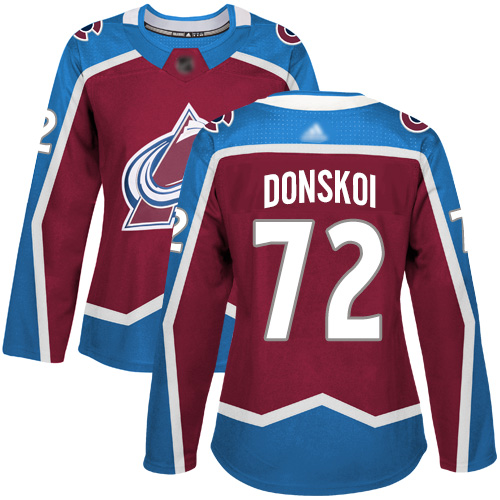 Colorado Avalanche #72 Joonas Donskoi Burgundy Home Authentic Women's Stitched Jersey Womens cheap jerseys for sale - CheapJerseys.Shop