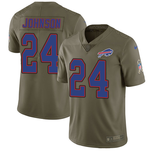 Buffalo Bills #24 Taron Johnson Olive Men's Stitched Limited 2017 Salute To Service Jersey Men's cheap jerseys for sale - CheapJerseys.Shop