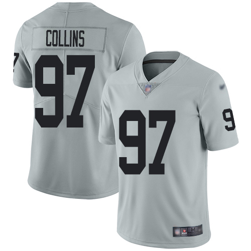 Las Vegas Raiders #97 Maliek Collins Silver Youth Stitched Limited Inverted Legend Jersey Youth cheap jerseys for sale - CheapJerseys.Shop