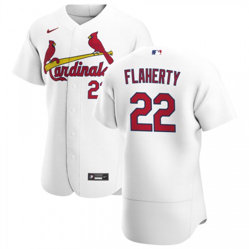 St. Louis St.Louis Cardinals #22 Jack Flaherty Men's White Home 2020 Authentic Player Jersey Men's cheap jerseys for sale - CheapJerseys.Shop