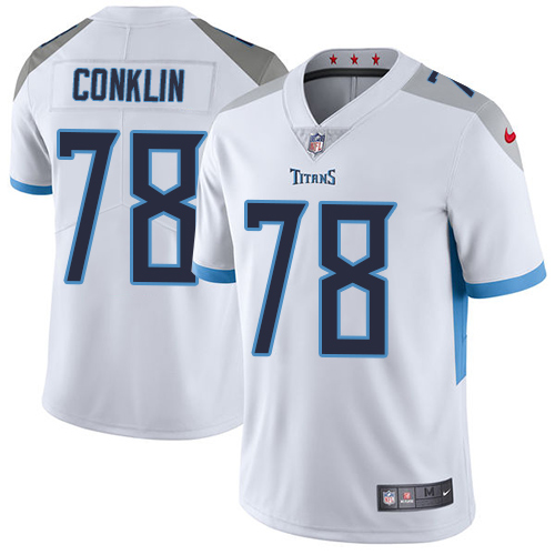 Tennessee Titans #78 Jack Conklin White Men's Stitched Vapor Untouchable Limited Jersey Men's cheap jerseys for sale - CheapJerseys.Shop