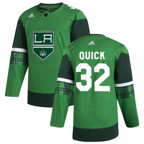 Los Angeles Los Angeles Kings #32 Jonathan Quick Men's 2020 St. Patrick's Day Stitched Jersey Green.jpg.jpg Men's cheap jerseys for sale - CheapJerseys.Shop