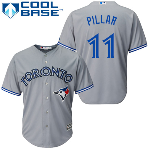 Toronto Blue Jays #11 Kevin Pillar Grey Cool Base Stitched Youth Jersey Youth cheap jerseys for sale - CheapJerseys.Shop