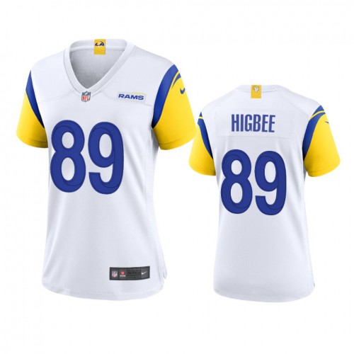 Los Angeles Los Angeles Rams #89 Tyler Higbee Women's Alternate Game Jersey - White Womens cheap jerseys for sale - CheapJerseys.Shop