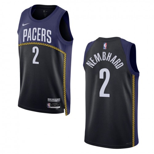 Indiana Indiana Pacers #2 Andrew Nembhard Unisex Blue 2022-23 Swingman Jersey - City Edition Mens cheap jerseys for sale - CheapJerseys.Shop