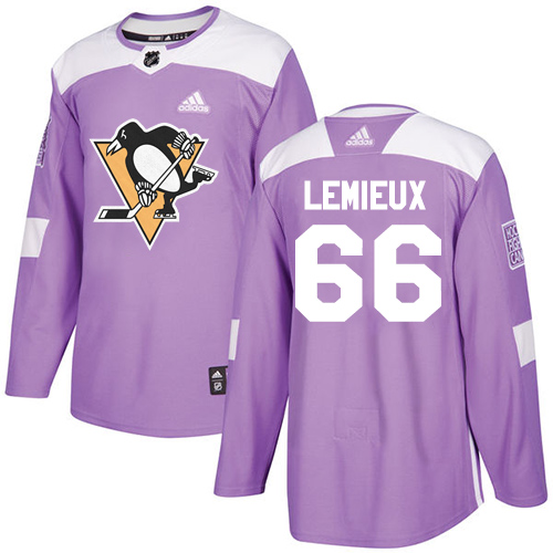 Pittsburgh Penguins #66 Mario Lemieux Purple Authentic Fights Cancer Stitched Jersey Men's cheap jerseys for sale - CheapJerseys.Shop