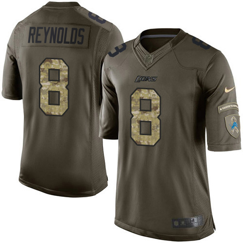 Lions #8 Josh Reynolds Green Youth Stitched Limited 2015 Salute To Service Jersey cheap jerseys for sale - CheapJerseys.Shop