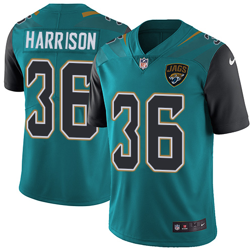 Jacksonville Jaguars #36 Ronnie Harrison Teal Green Alternate Men's Stitched Vapor Untouchable Limited Jersey Men's cheap jerseys for sale - CheapJerseys.Shop