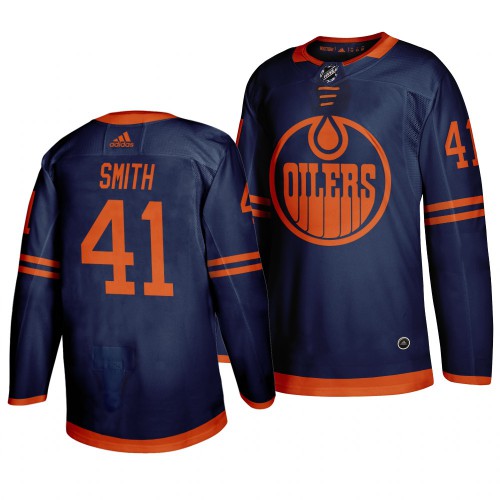 Edmonton Edmonton Oilers #41 Mike Smith Blue 2019-20 Third Alternate Jersey Men's cheap jerseys for sale - CheapJerseys.Shop