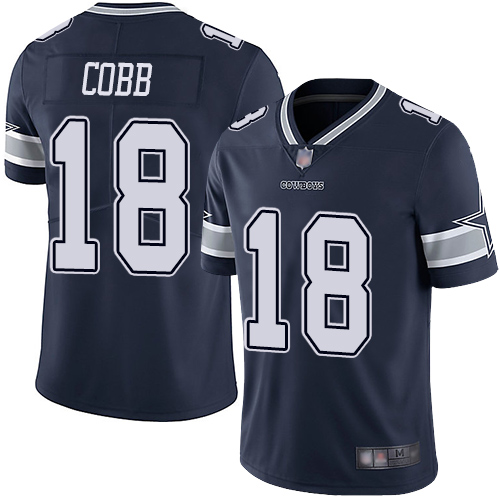Dallas Cowboys #18 Randall Cobb Navy Blue Team Color Men's Stitched Vapor Untouchable Limited Jersey Men's cheap jerseys for sale - CheapJerseys.Shop