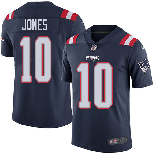 Patriots #10 Mac Jones Navy Blue Youth Stitched Limited Rush Jersey cheap jerseys for sale - CheapJerseys.Shop