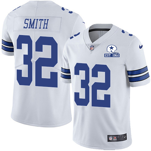 Dallas Cowboys #32 Saivion Smith White Men's Stitched With Established In 1960 Patch Vapor Untouchable Limited Jersey Men's cheap jerseys for sale - CheapJerseys.Shop