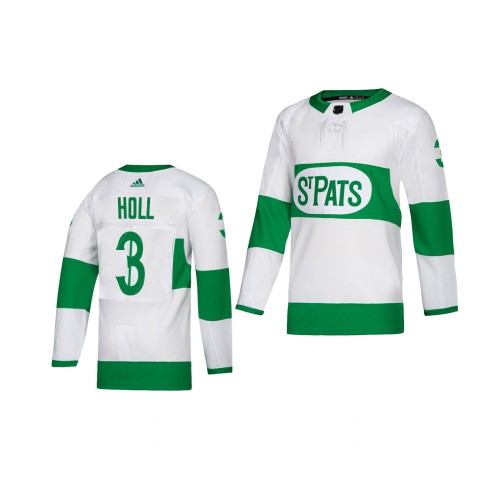 Maple Toronto Maple Leafs #3 Justin Holl White 2019 St. Patrick's Day Authentic Player Stitched Youth Jersey Youth cheap jerseys for sale - CheapJerseys.Shop