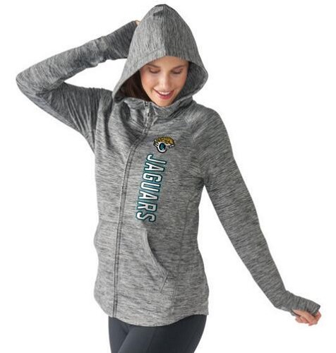 Women's Jacksonville Jaguars G-III 4Her By Carl Banks Recovery Full-Zip Hoodie Heathered Gray cheap jerseys for sale - CheapJerseys.Shop