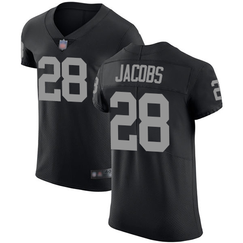 Raiders #28 Josh Jacobs Black Team Color Men's Stitched Vapor Untouchable Elite Jersey cheap jerseys for sale - CheapJerseys.Shop