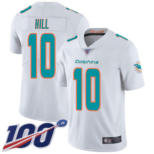Dolphins #10 Tyreek Hill White Youth Stitched 100th Season Vapor Limited Jersey cheap jerseys for sale - CheapJerseys.Shop