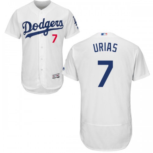 Los Angeles Dodgers #7 Julio Urias White Flexbase Authentic Collection Stitched Jersey Men's cheap jerseys for sale - CheapJerseys.Shop