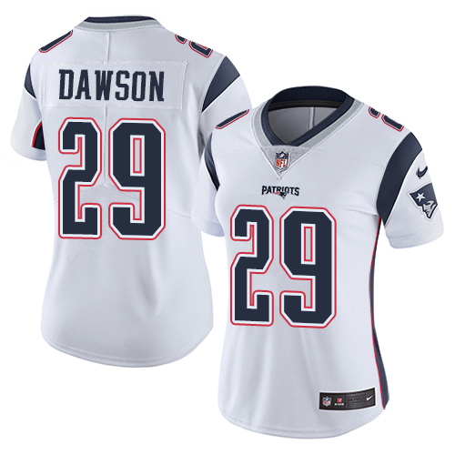 New England Patriots #29 Duke Dawson White Women's Stitched Vapor Untouchable Limited Jersey Womens cheap jerseys for sale - CheapJerseys.Shop