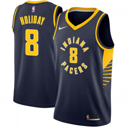 Indiana Pacers #8 Justin Holiday Navy Blue Swingman Icon Edition Jersey Mens cheap jerseys for sale - CheapJerseys.Shop