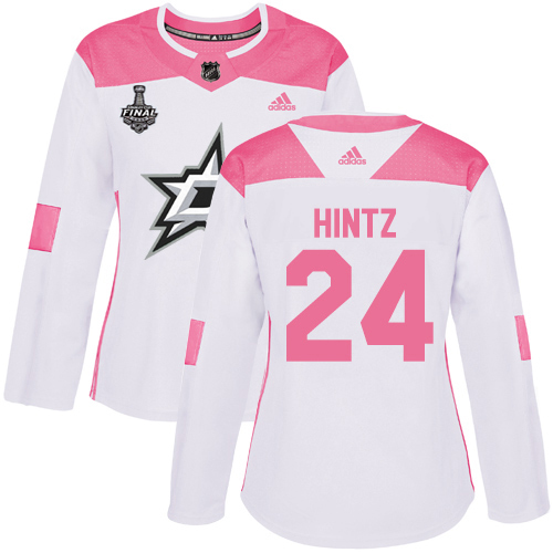 Dallas Stars #24 Roope Hintz White/Pink Authentic Fashion Women's 2020 Stanley Cup Final Stitched Jersey Womens cheap jerseys for sale - CheapJerseys.Shop