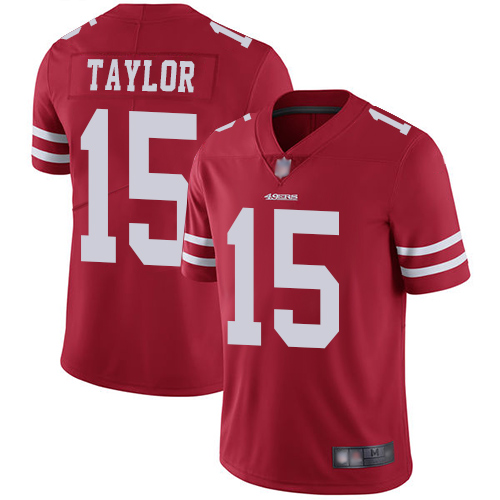 San Francisco 49ers #15 Trent Taylor Red Team Color Men's Stitched Vapor Untouchable Limited Jersey Men's cheap jerseys for sale - CheapJerseys.Shop
